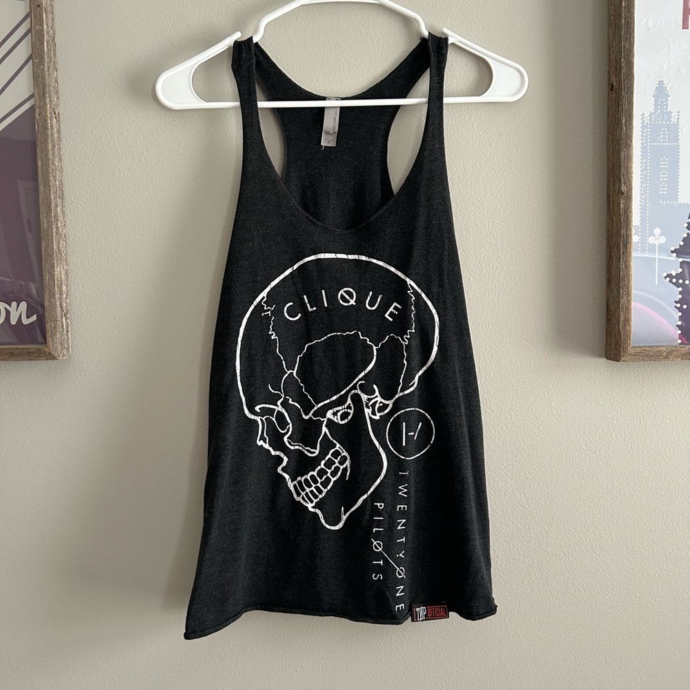 Black Twenty One Pilots Tank Top